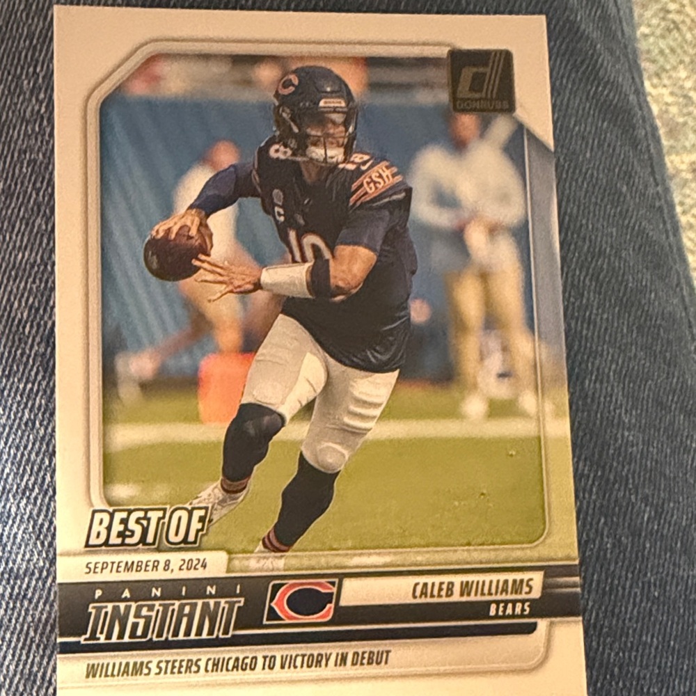 Panini Instant Bears Football Card - Caleb Williams- No. INS-CWS